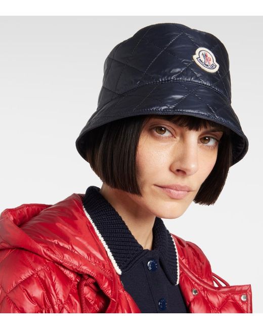 Moncler Blue Gesteppter Hut