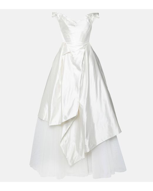 Vivienne Westwood White Bridal Nebula Silk Gown