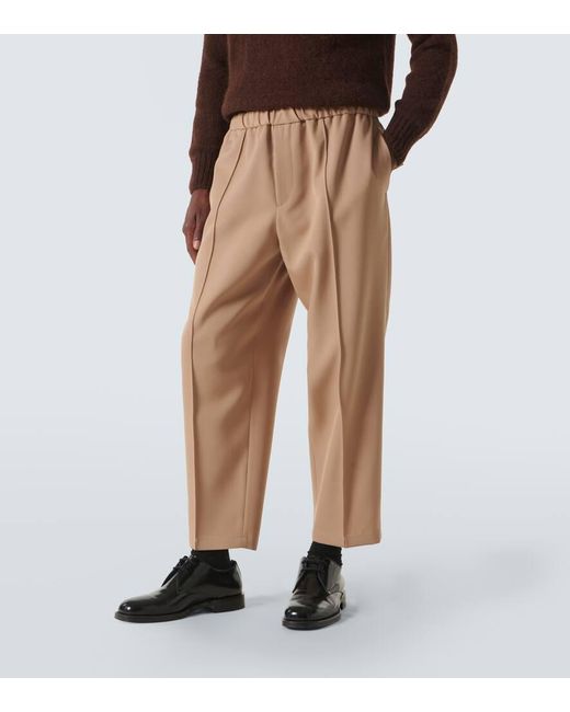Jil Sander Hose Aus Woll-Gabardine in Natural für Herren