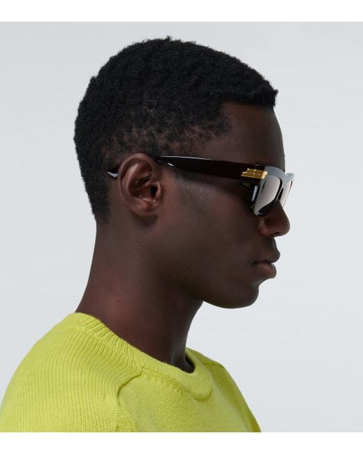Bottega Veneta Acetate Frame Sunglasses in Black for Men | Lyst Canada