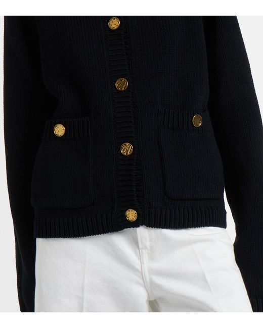 Totême Black Cotton Cardigan