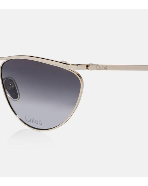 Chloé Gray Uma Cat-Eye Sunglasses