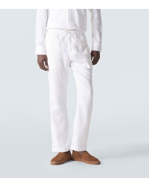 Frescobol Carioca Chinohose Oscar Aus Leinen Und Baumwolle in White für Herren