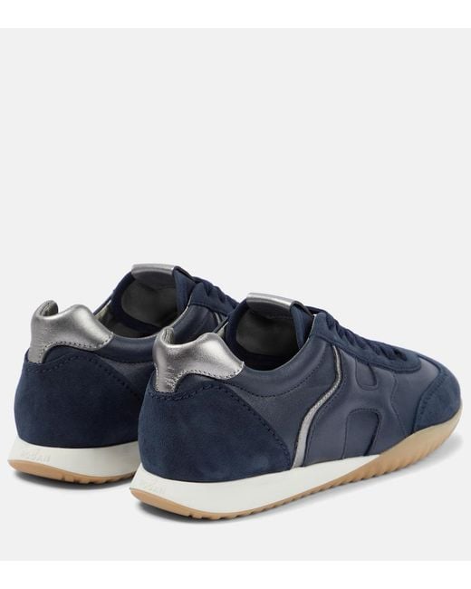 Hogan Blue Low-top Sneakers Olympia Calfskin