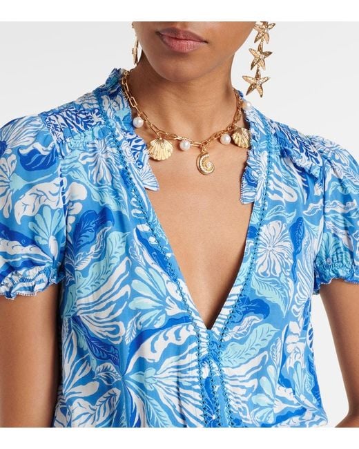 Poupette Blue Bibi Floral Minidress