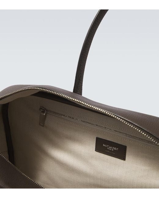 Saint Laurent Black Bowling Small Leather Duffle Bag for men