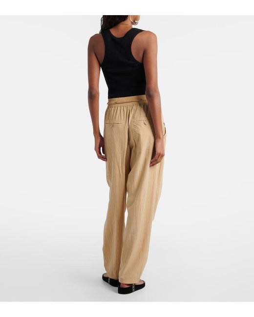 Isabel Marant Natural Falcona Wide-Leg Pants