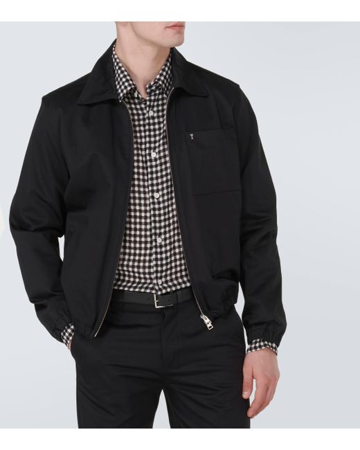 AMI Black Striped Crepon Shirt for men