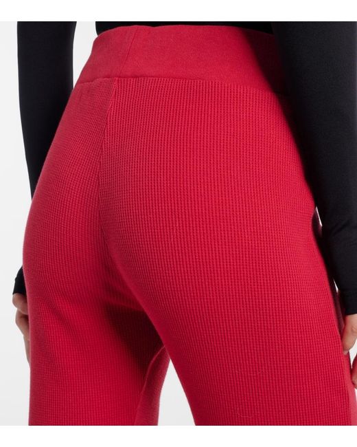 Balenciaga Red Low-Rise Cotton Capri Pants