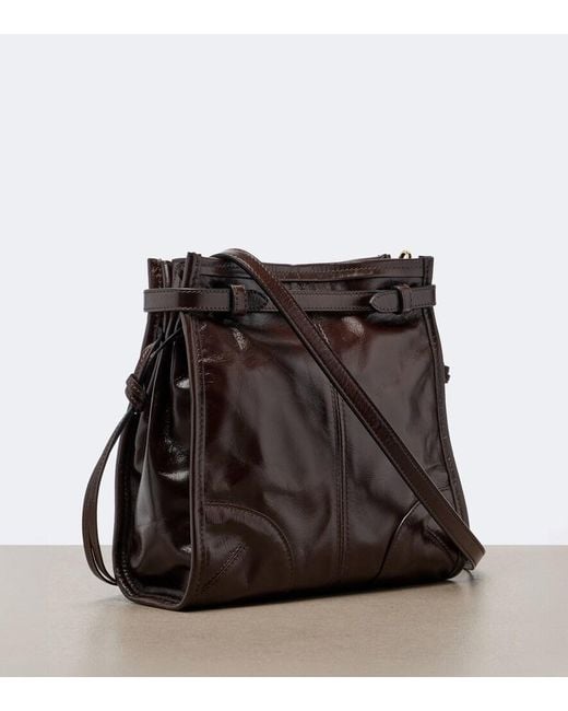 Prada Brown Bonnie Mini Leather Crossbody Bag