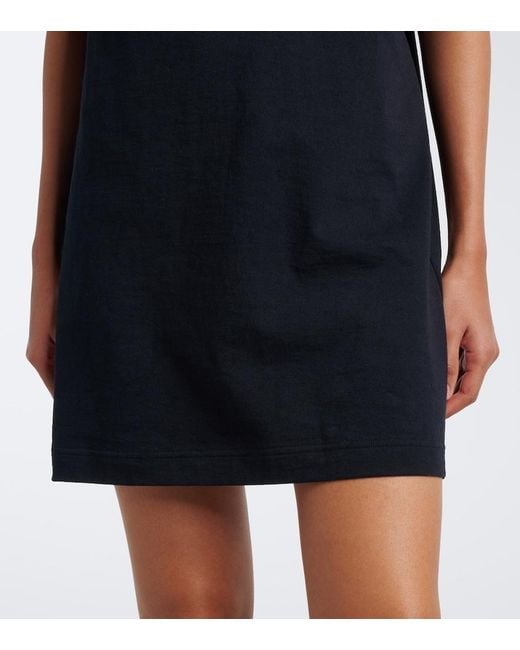 Sacai Black Cotton Minidress