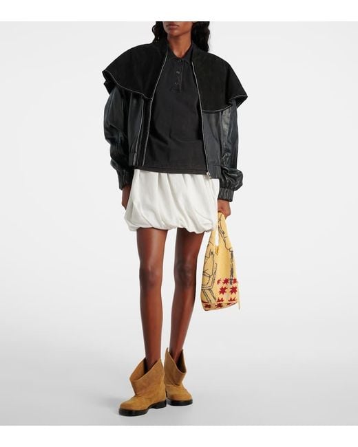 J.W. Anderson Black Lederjacke
