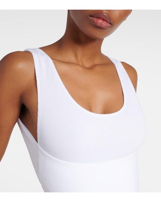 Alaïa White Cutout Bodysuit