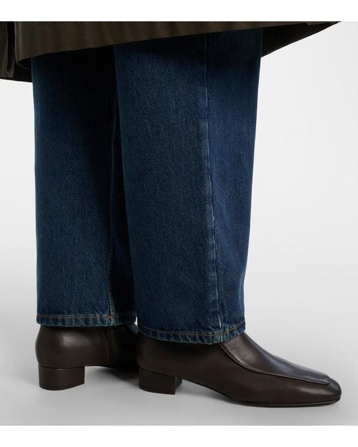 Herbert Levine Black Shadow Ban 30 Leather Ankle Boots