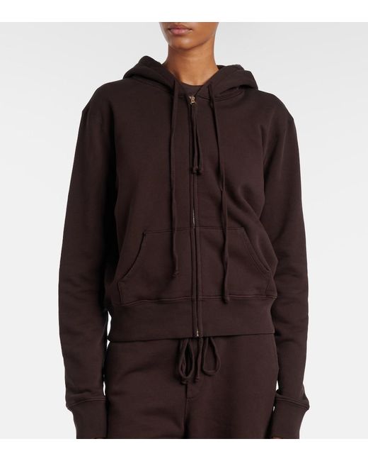 Nili Lotan Brown Callie Cotton Hoodie