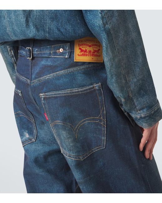 Junya Watanabe Blue X Levi's Wide-Leg Jeans for men