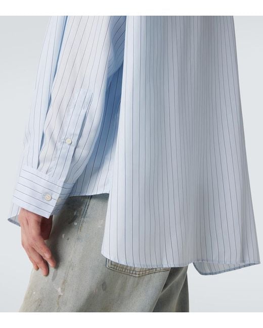 Acne Blue Striped Shirt for men
