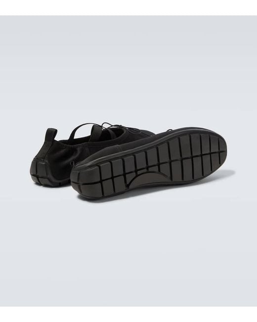 Simone Rocha Black Grip Satin Ballet Flats for men