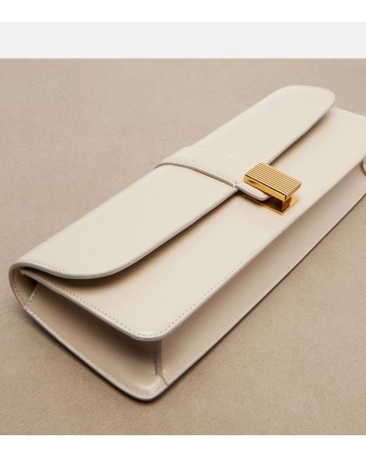 Khaite Natural Blake Leather Clutch