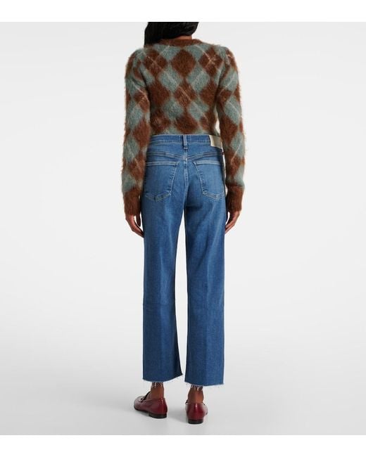 Citizens of Humanity Blue Palma High-Rise Straight Jeans