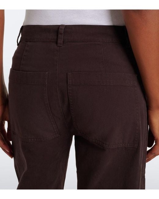 Velvet Brown Brylie Barrel-Leg Jeans