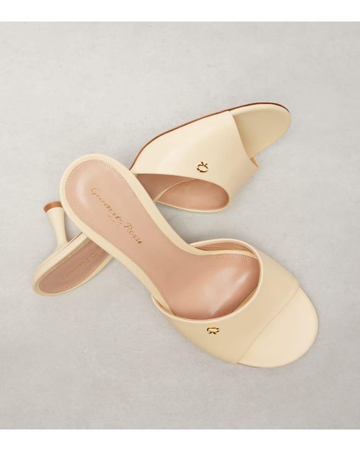 Gianvito Rossi Natural Ascent 55 Leather Mules