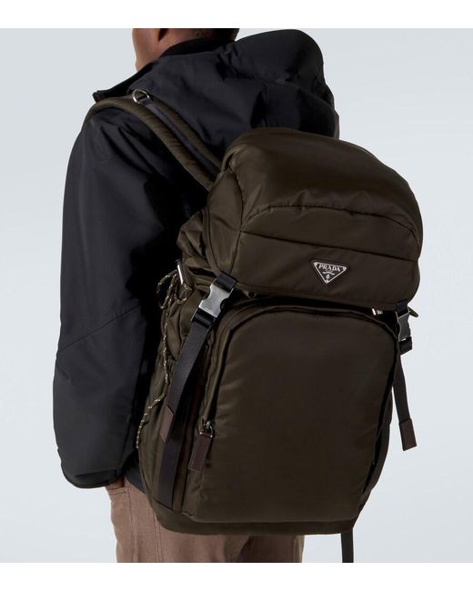 Prada Green Speedrock Re-Nylon Backpack for men