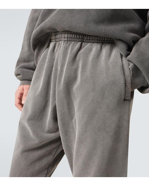 Acne Gray Faded Cotton Sweatpants for men