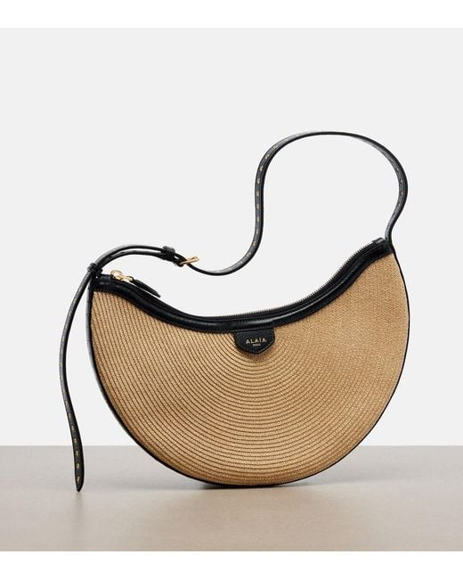 Alaïa Natural One Piece Demi Lune Small Shoulder Bag