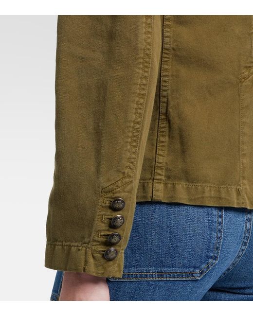 Veste Mona En Coton Et Lin Nili Lotan en coloris Green