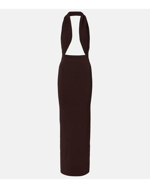 Christopher Esber Purple Jersey Maxi Dress