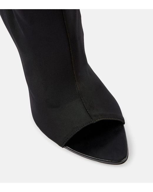 Victoria Beckham Black Over-The-Knee Sock Boots