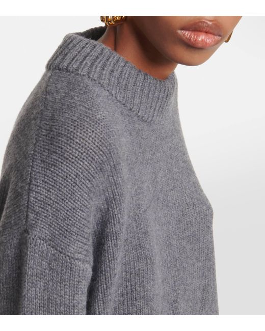 Lisa Yang Gray Sony Cashmere Sweater
