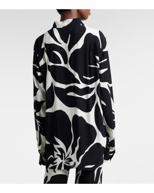 Dries Van Noten Black Printed Shirt