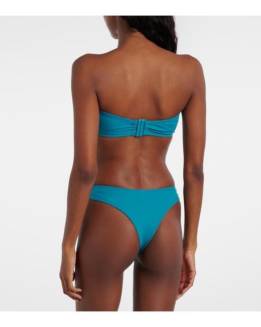 Eres Blue Show Strapless Bikini Top