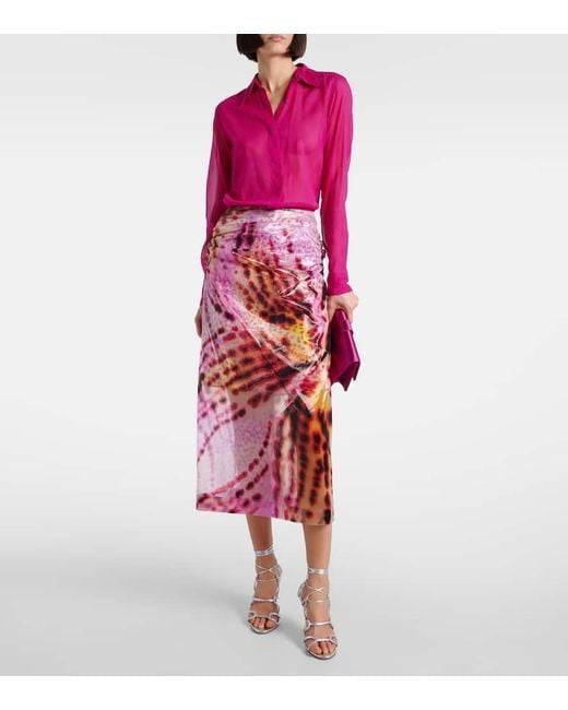 Sandales Fawda 105 En Cuir Metallise Manolo Blahnik en coloris White