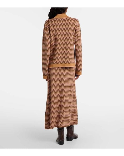 Rixo Brown Midirock Brandy Aus Jacquard