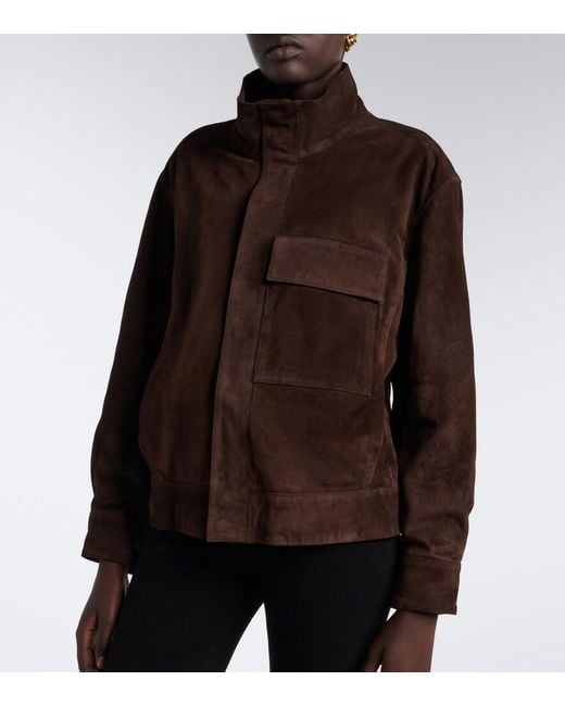 Nili Lotan Brown Cirque Suede Jacket