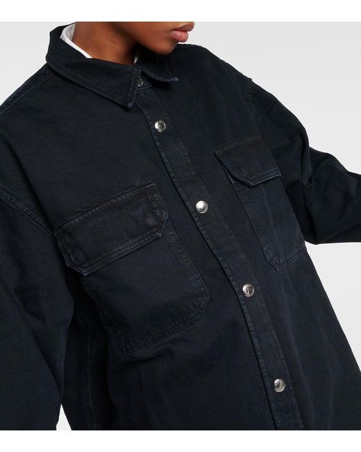 Camicia di jeans oversize Camryn di Agolde in Black