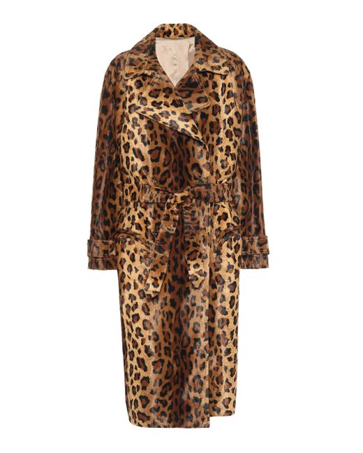 Blazé Milano Multicolor Wait Leopard-print Velvet Coat
