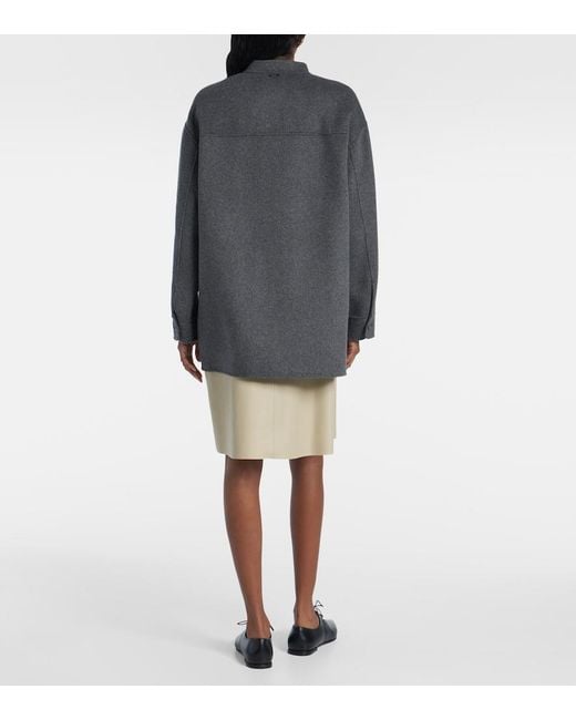 Max Mara Gray Costanza Virgin Wool Jacket