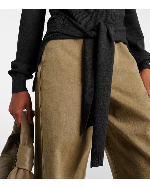 Lemaire Black Wool-Blend Top