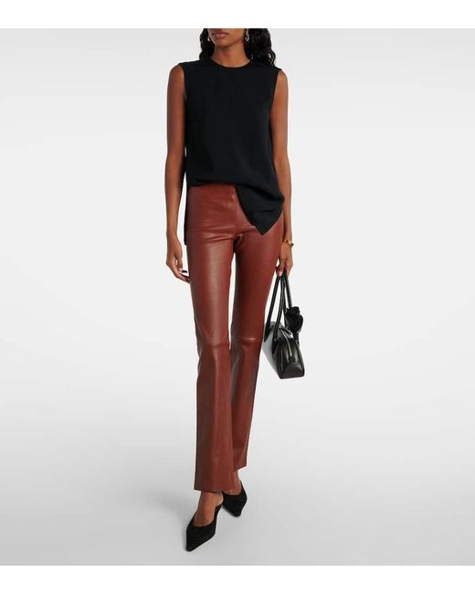 Stouls Jp Long Leather Flared Pants
