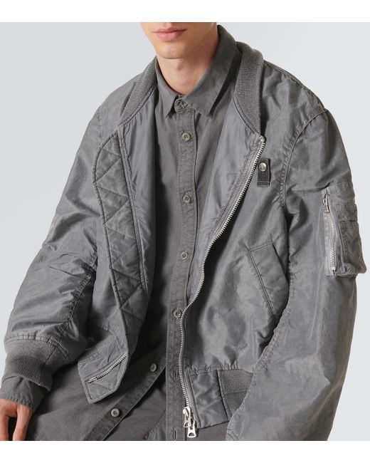 Bomber di Sacai in Gray da Uomo