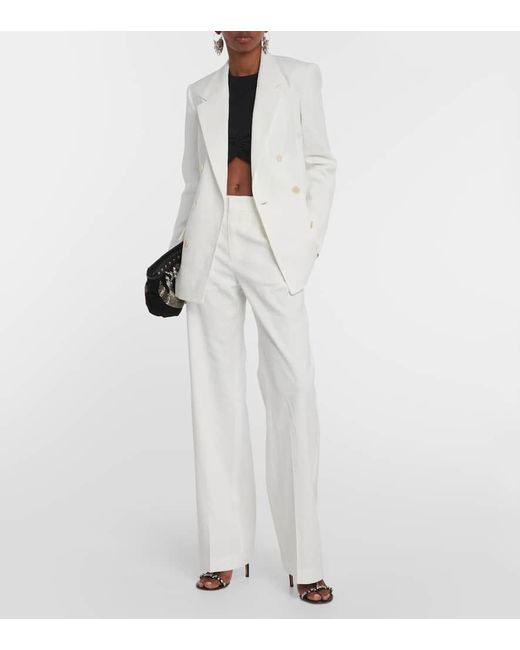 Isabel Marant White Scarly Wide-Leg Pants