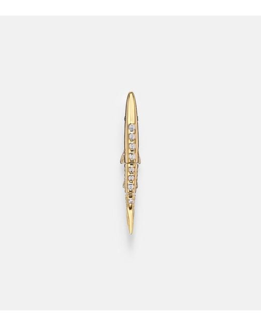 Yvonne Léon White Marlin Pm 9Kt Single Earring With Diamonds