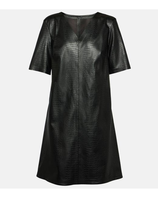 Robe Eliot en cuir synthetique Max Mara en coloris Black