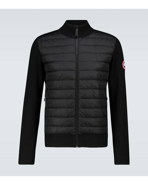 Canada Goose Black Hybridge Knit Jacket for men