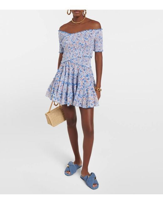 Poupette Blue Minikleid Soledad Aus Baumwolle