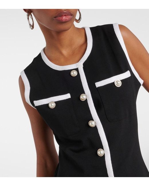 SAME Black Grace Knitted Minidress